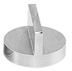 JEOL Probenteller, Ø 25 x 16 mm, 2x 90°  Stufe, Aluminium